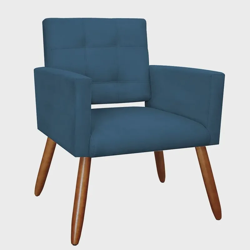Poltrona Decorativa Camila Suede Cores Variadas - ds Estofados