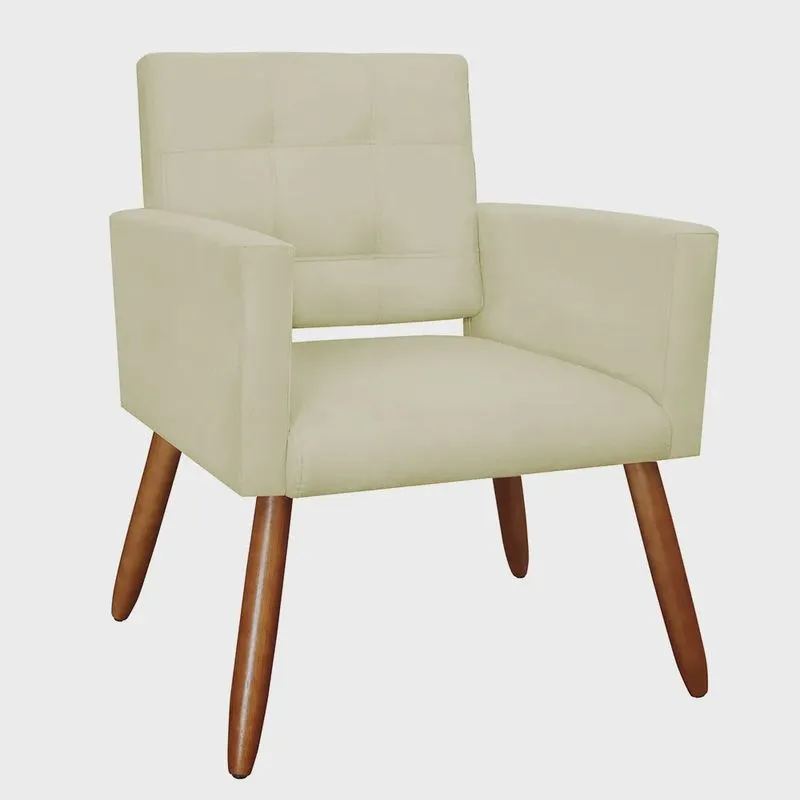 Poltrona Decorativa Camila Suede Cores Variadas - ds Estofados