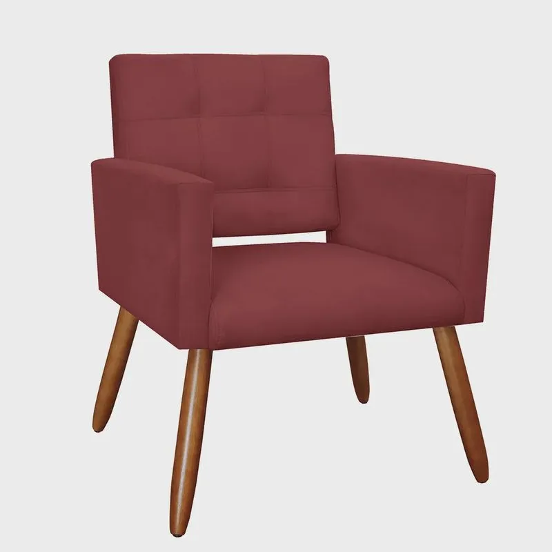 Poltrona Decorativa Camila Suede Cores Variadas - ds Estofados