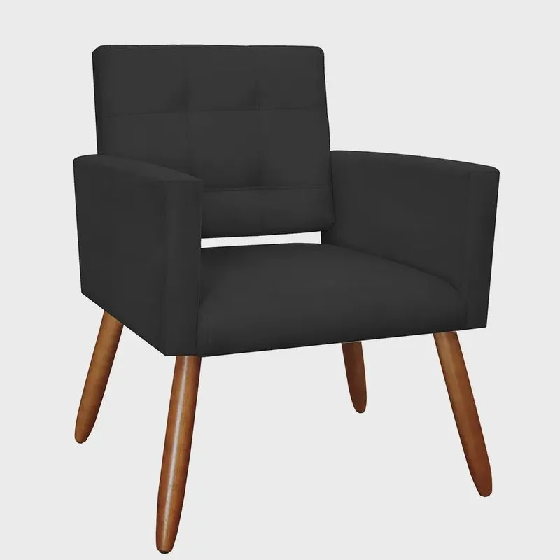Poltrona Decorativa Camila Suede Cores Variadas - ds Estofados