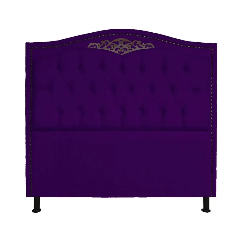 Cabeceira Solteira Greta 90cm Suede Roxo - ds Estofados