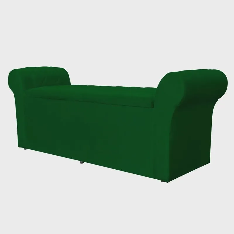 Calçadeira Baú Cancun Super King 195 cm Suede Cores - ds Estofados
