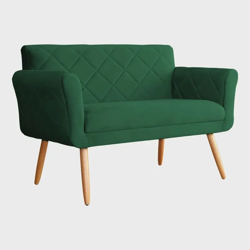 Namoradeira Isabela 02 Lugares Veludo Cores - ds Estofados