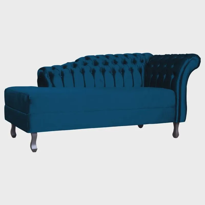 Recamier Stylos Lado Direito Veludo Cores - ds Estofados