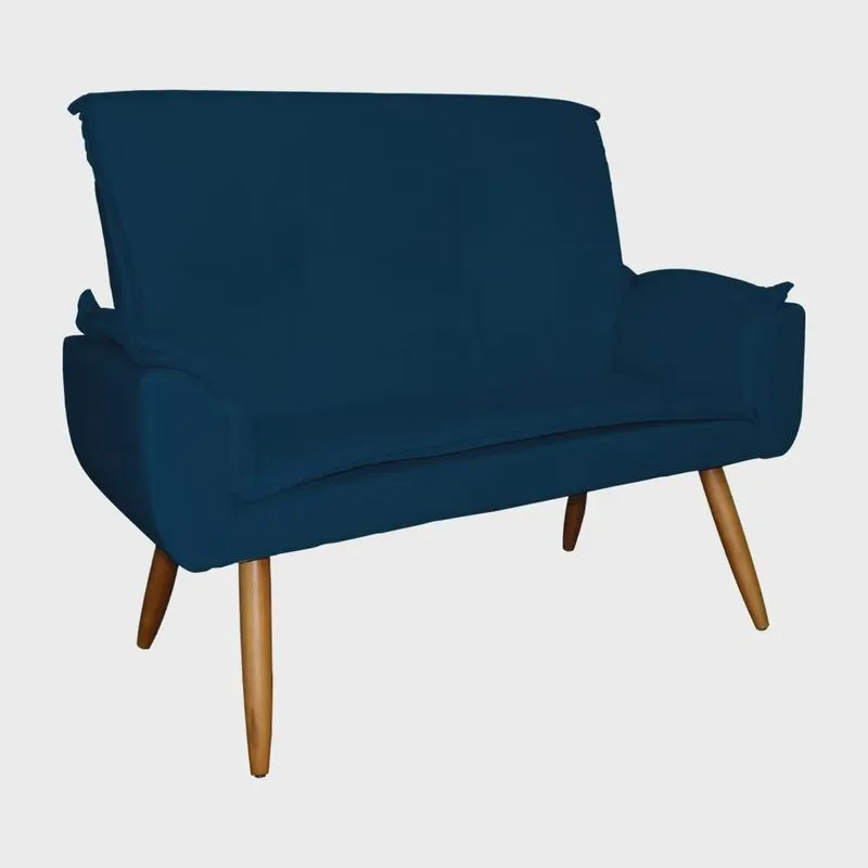 Sofá Namoradeira 02 Lugares Emília Plus Suede Cores - ds Estofados