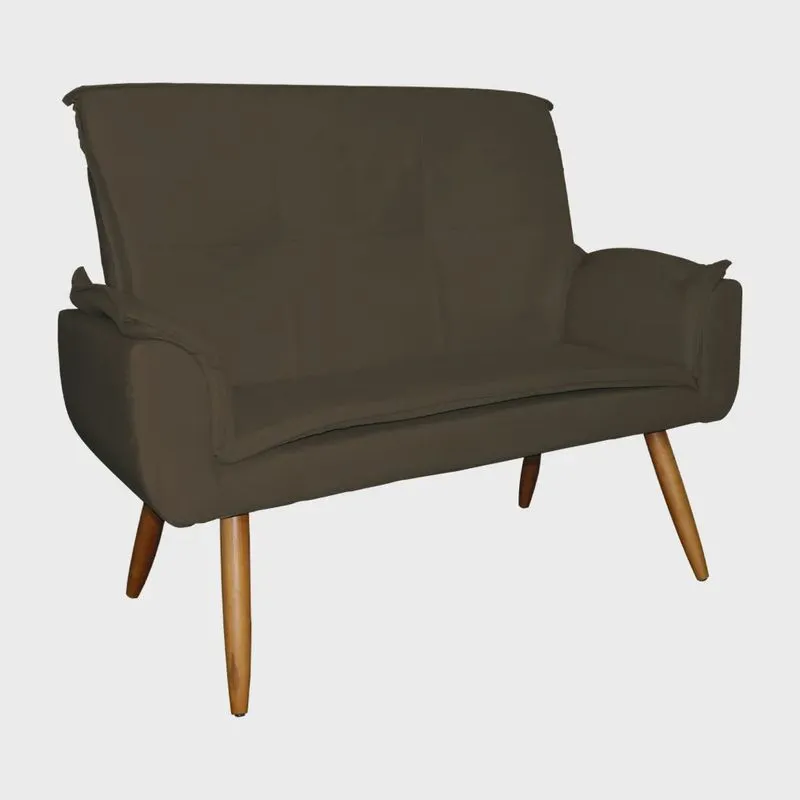 Sofá Namoradeira 02 Lugares Emília Plus Suede Cores - ds Estofados