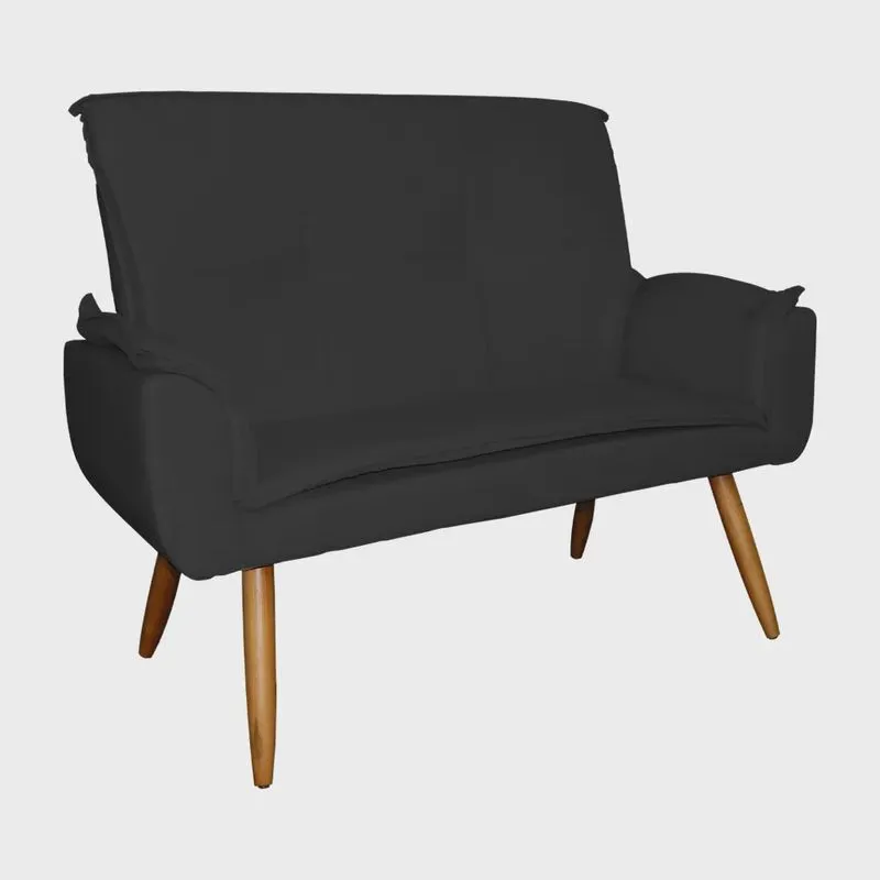Sofá Namoradeira 02 Lugares Emília Plus Suede Cores - ds Estofados