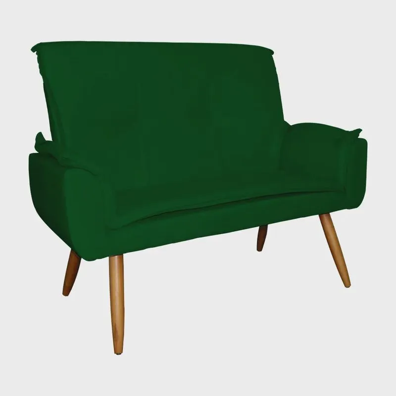 Sofá Namoradeira 02 Lugares Emília Plus Suede Cores - ds Estofados