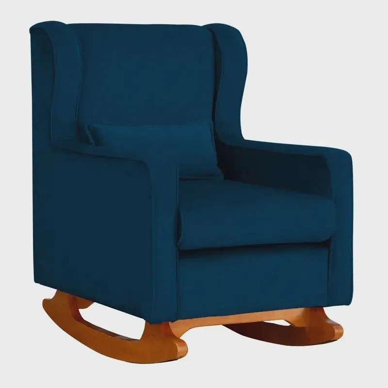 Poltrona Balanço Aurora Veludo Cores - ds Estofados