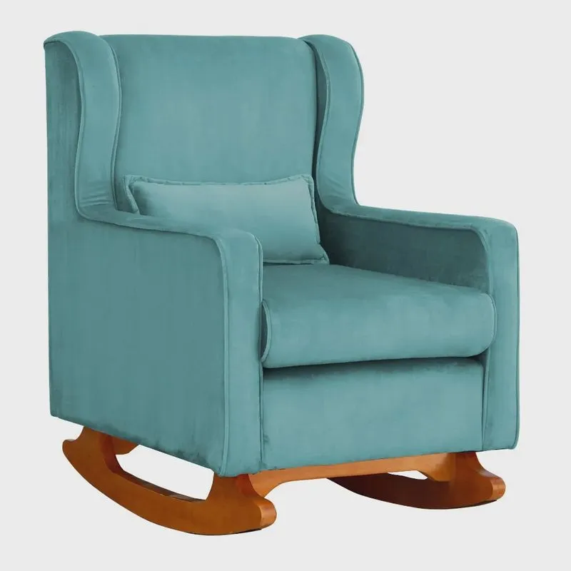 Poltrona Balanço Aurora Veludo Cores - ds Estofados