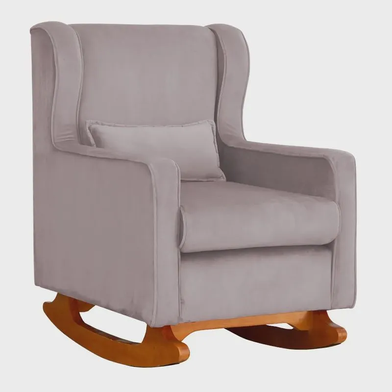 Poltrona Balanço Aurora Veludo Cores - ds Estofados