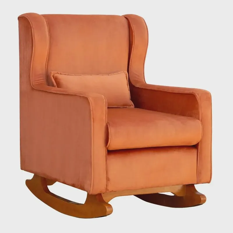 Poltrona Balanço Aurora Veludo Cores - ds Estofados