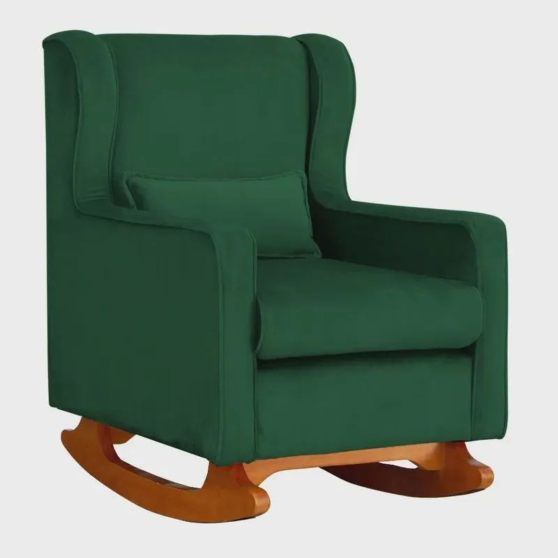Poltrona Balanço Aurora Veludo Cores - ds Estofados