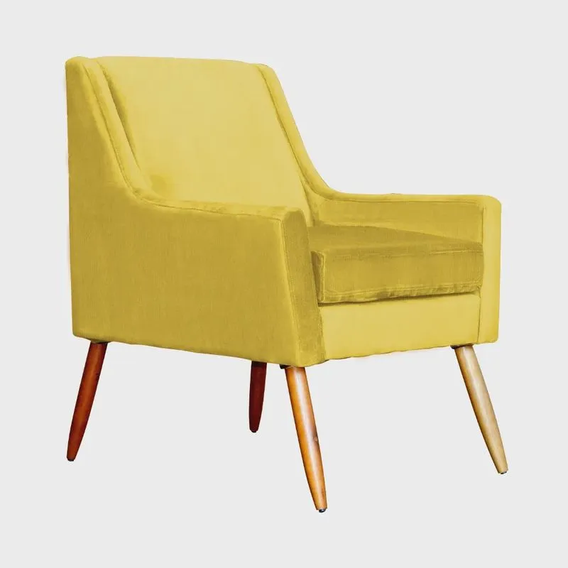 Poltrona Ariane Luxo Suede Cores - ds Estofados