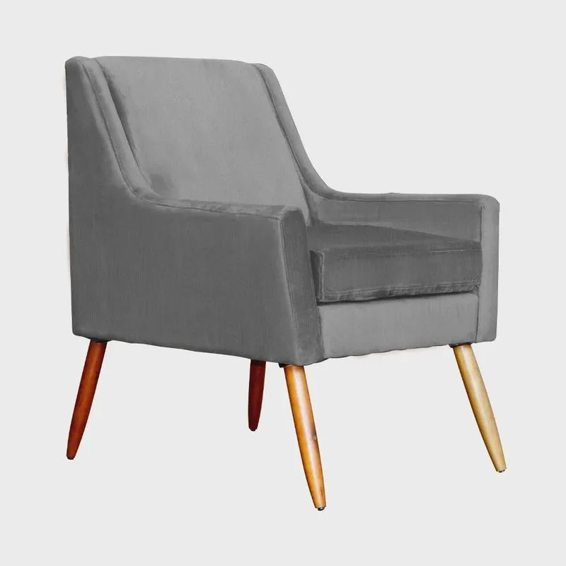Poltrona Ariane Luxo Suede Cores - ds Estofados
