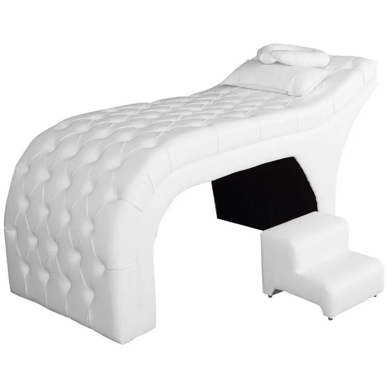 Maca Recamier Estofada Em Capitonê 60cm Sintético Branco