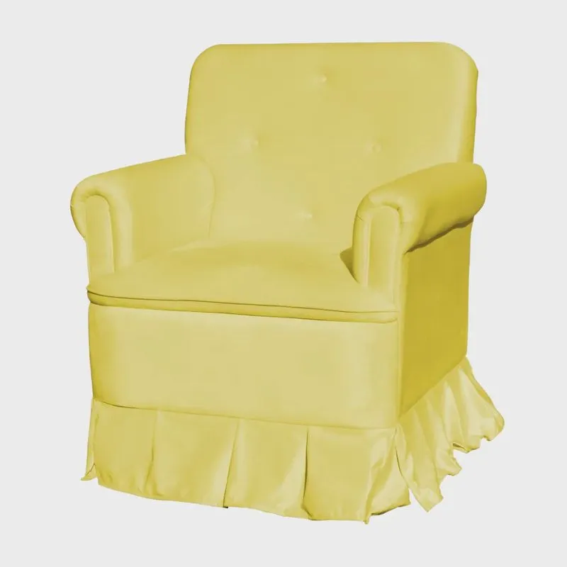 Poltrona Para Quarto Amamentação Com Balanço Suede