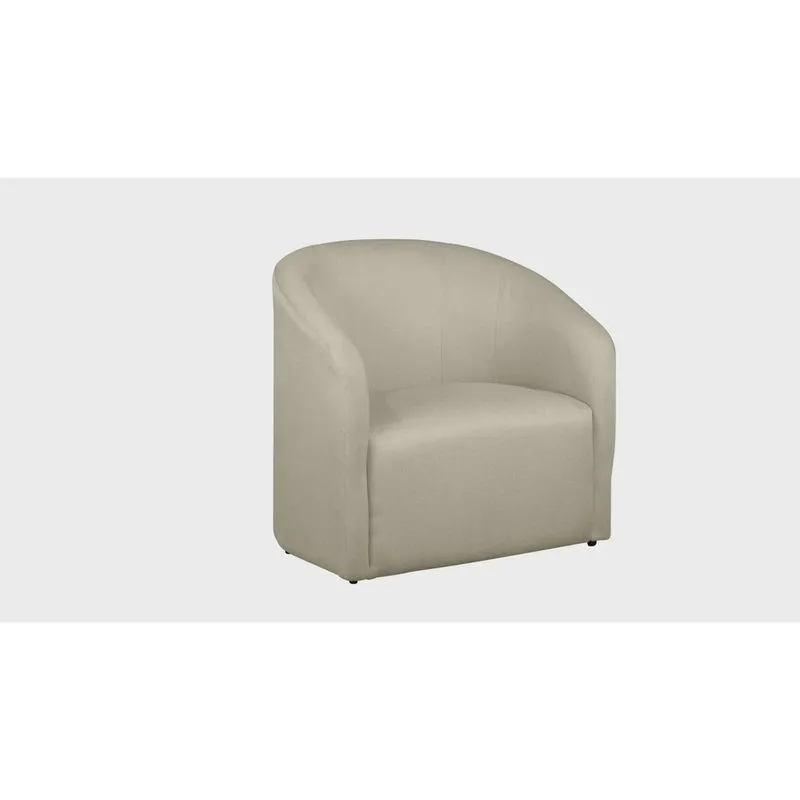 Poltrona Lara Decorativa Luxo Sala de Estar Recepção Tecido Linho - Estopar