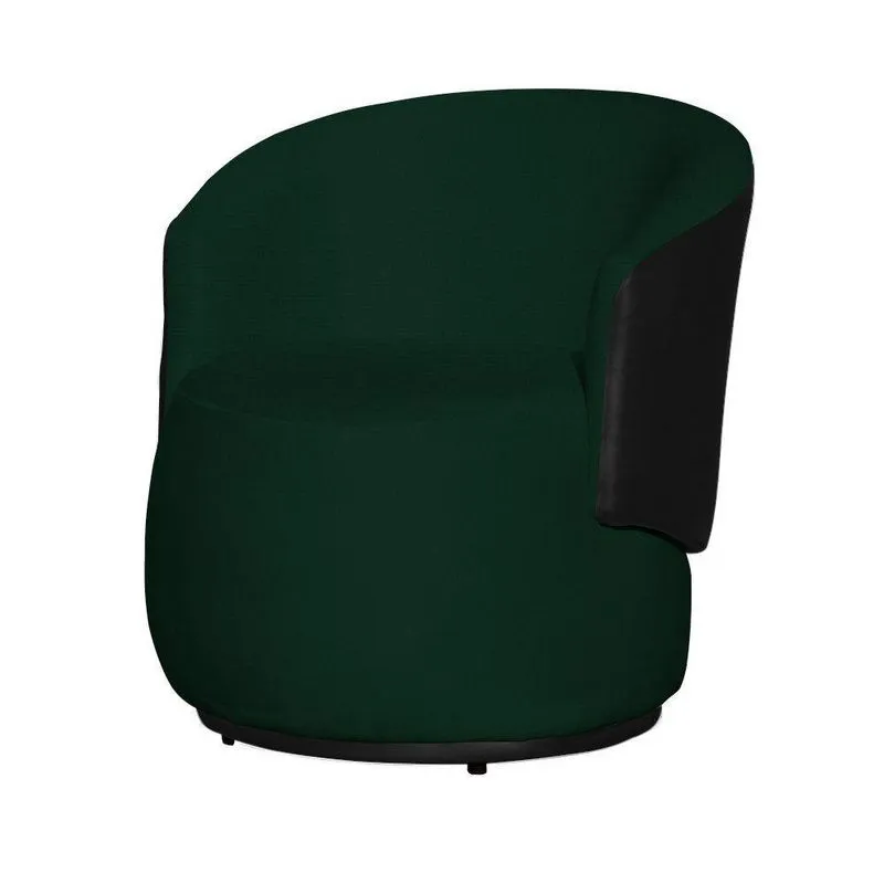 Poltrona Orgânica Beatriz Boucle Elegante Verde Escuro