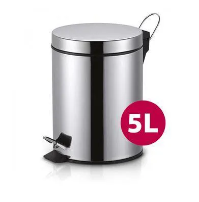 Lixeira Inox Brilhante 5l