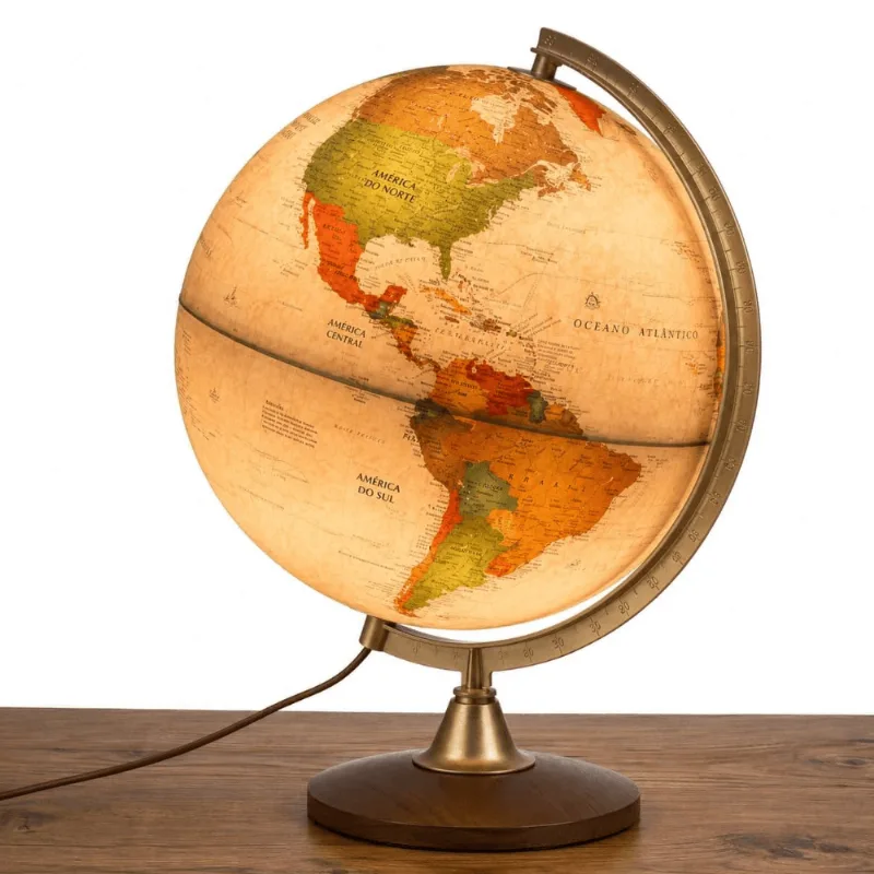 Globo Decorativo Iluminado Dumont 25 cm - Casa Real Decor UNICA