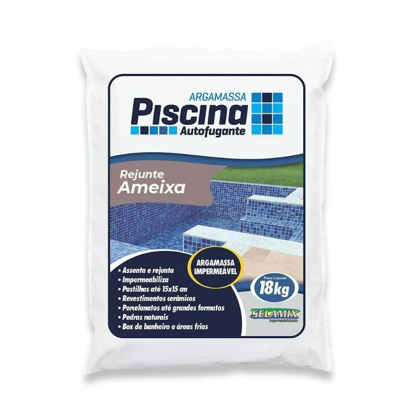 Rejunte Piscina Impermeável Cor Ameixa 18kg