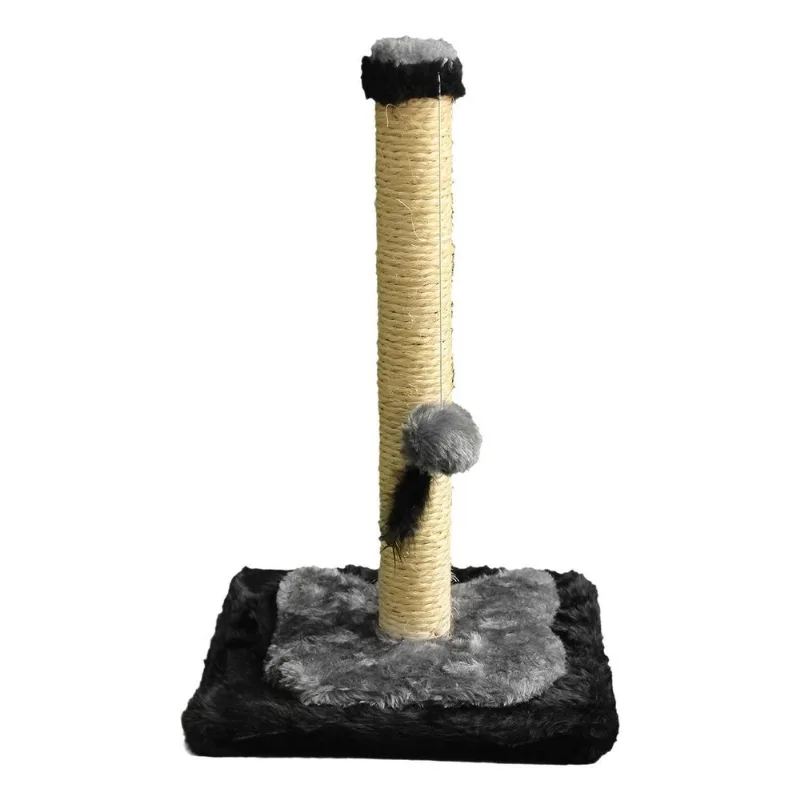 Poste Arranhador Brinquedo Sisal Poste Pequeno Gato Cinza