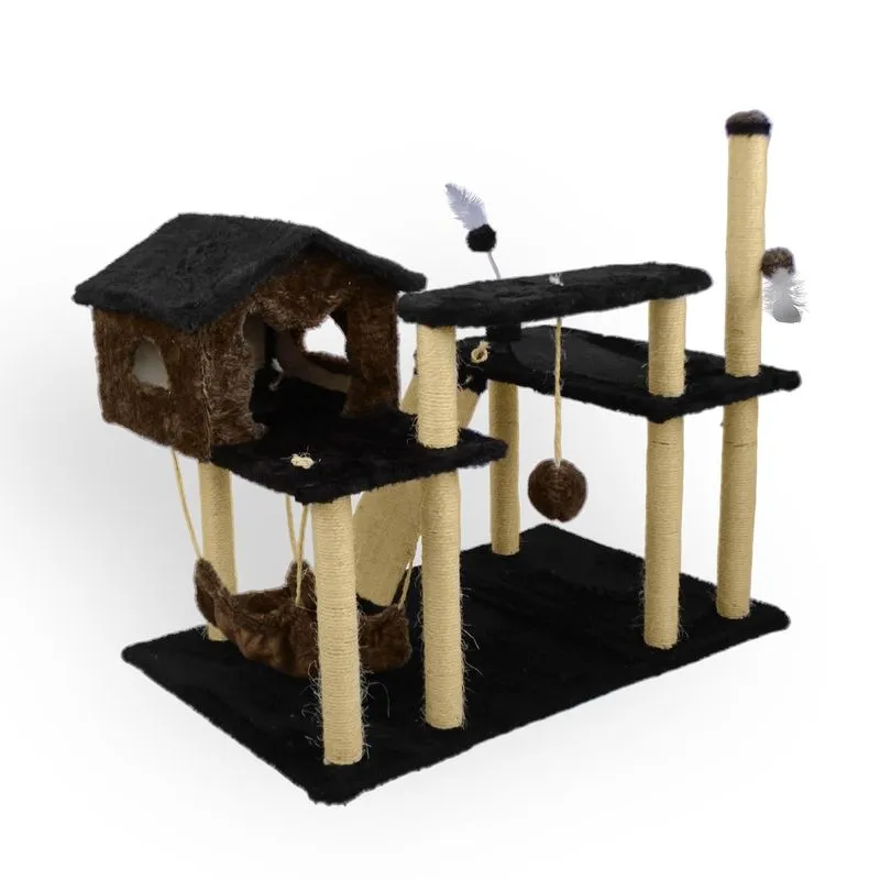 Playground Arranhador Sisal Modular Gato Pet Caramelo