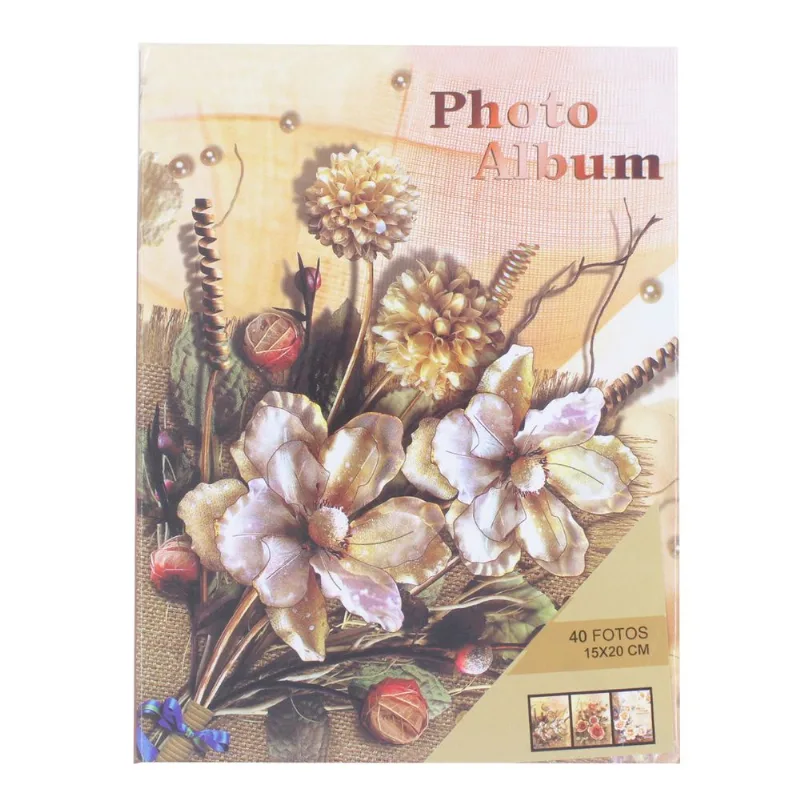 Álbum P/ Fotos 15x20cm 40 Fotos em Plástico Javick-Modelo 1