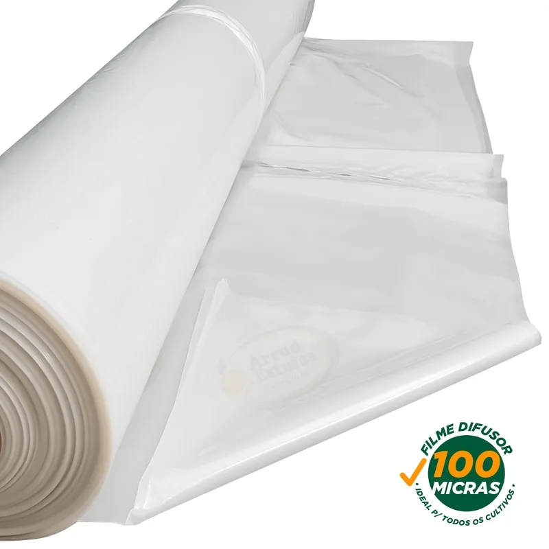 Lona Para Estufa Filme Plastico 100 Micras Difusor 8X23m