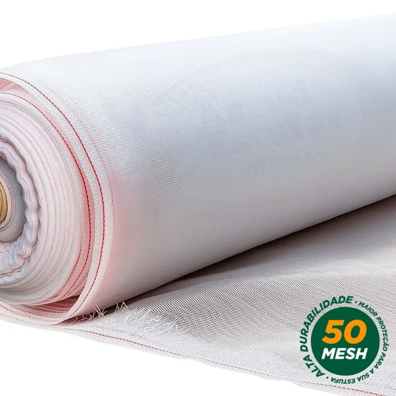 Tela Mosquiteiro Antiafideo Para Estufa 50 Mesh 1,5X21 m
