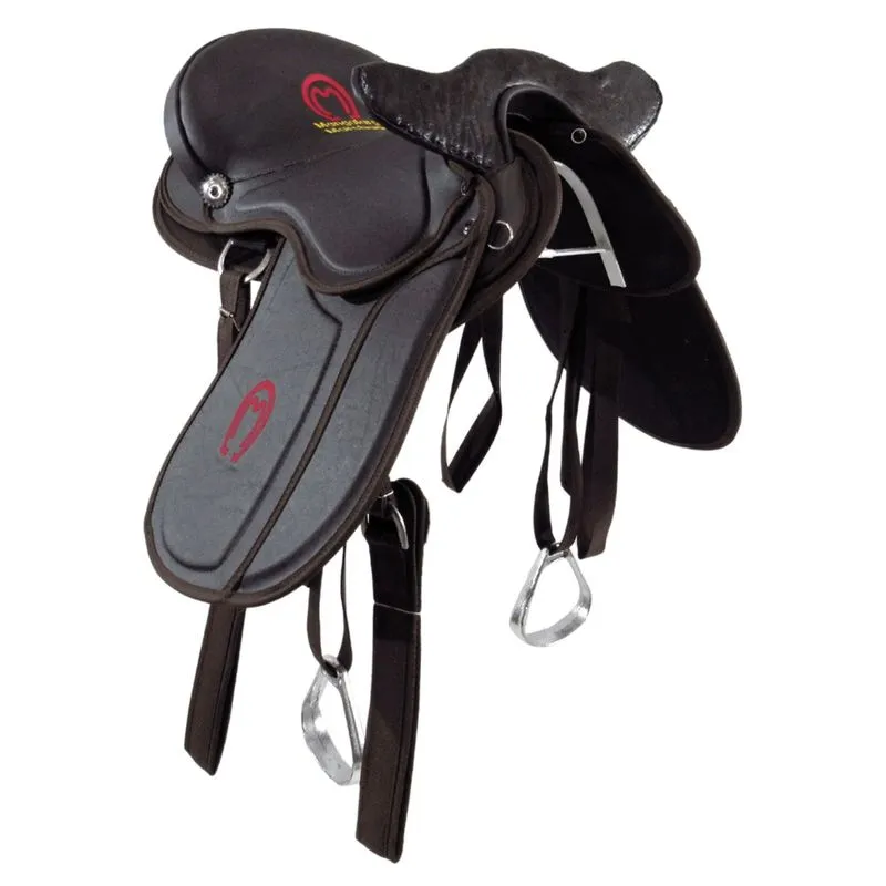 Sela de Cavalo com Cabeça Mangalarga Soft Marrom Simples 16 Polegadas Passeio