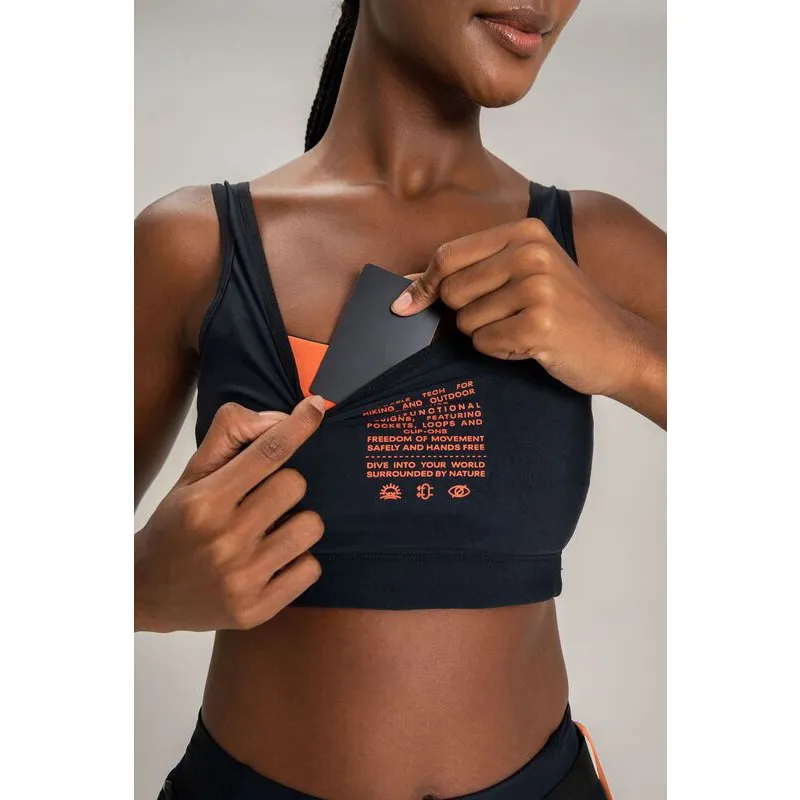 Top Live Hiking Feminino Noir Black