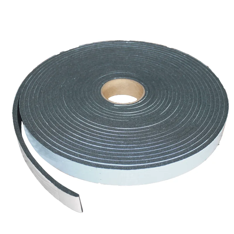 Fita De Vedação Espuma Pvc Adesivado 10mmx5mm - Rolo 50 Mt