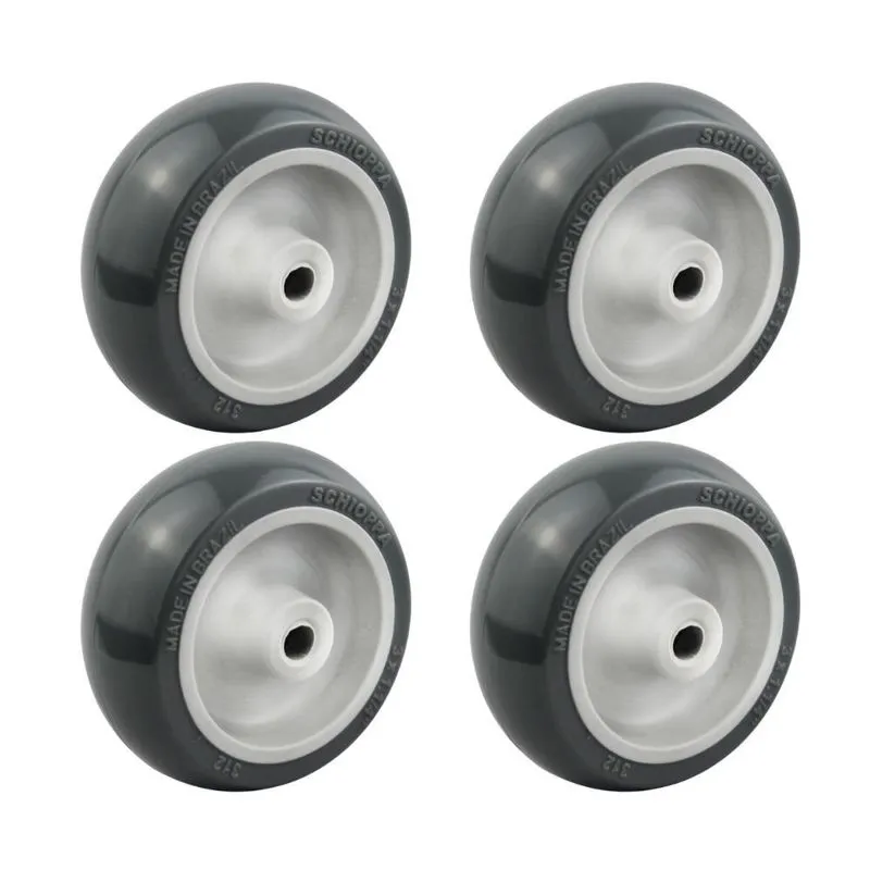 Kit Rodas 3 Pol. R 312 Bp 60kg Para Carrinhos (4 Unidades)