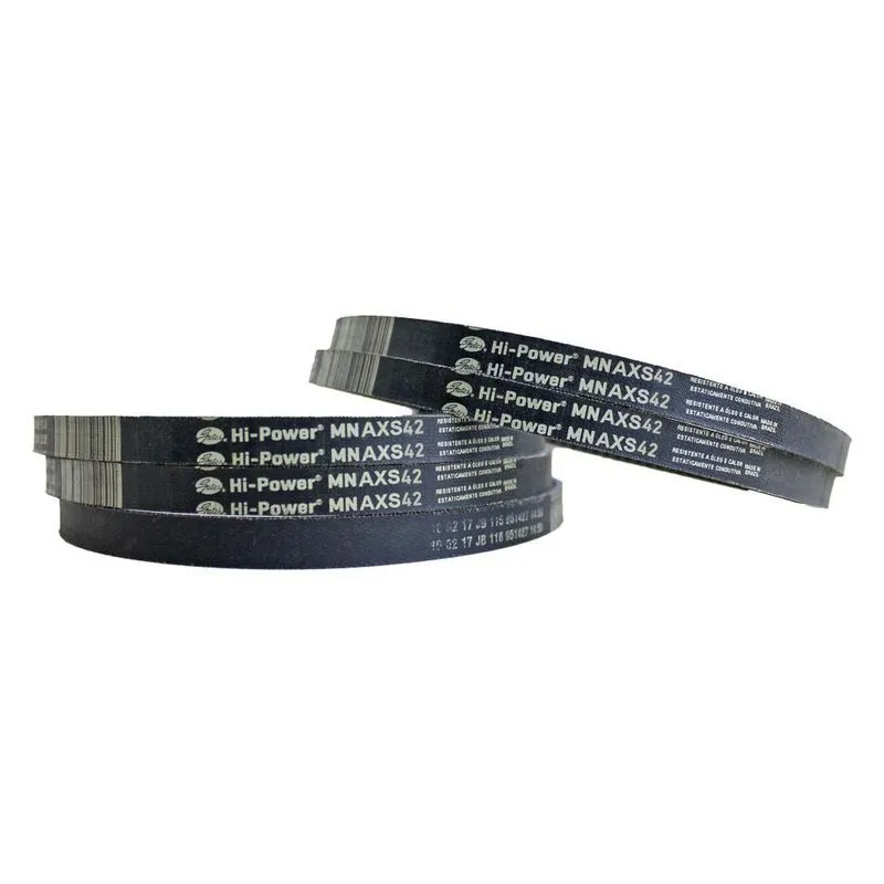Kit 5 Correias V Dentada Axs-42 Gates - 1066,8mm - Borracha