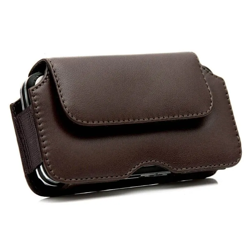 Capa para celular couro clip cinto magnus P 14,5X7X1,5CM