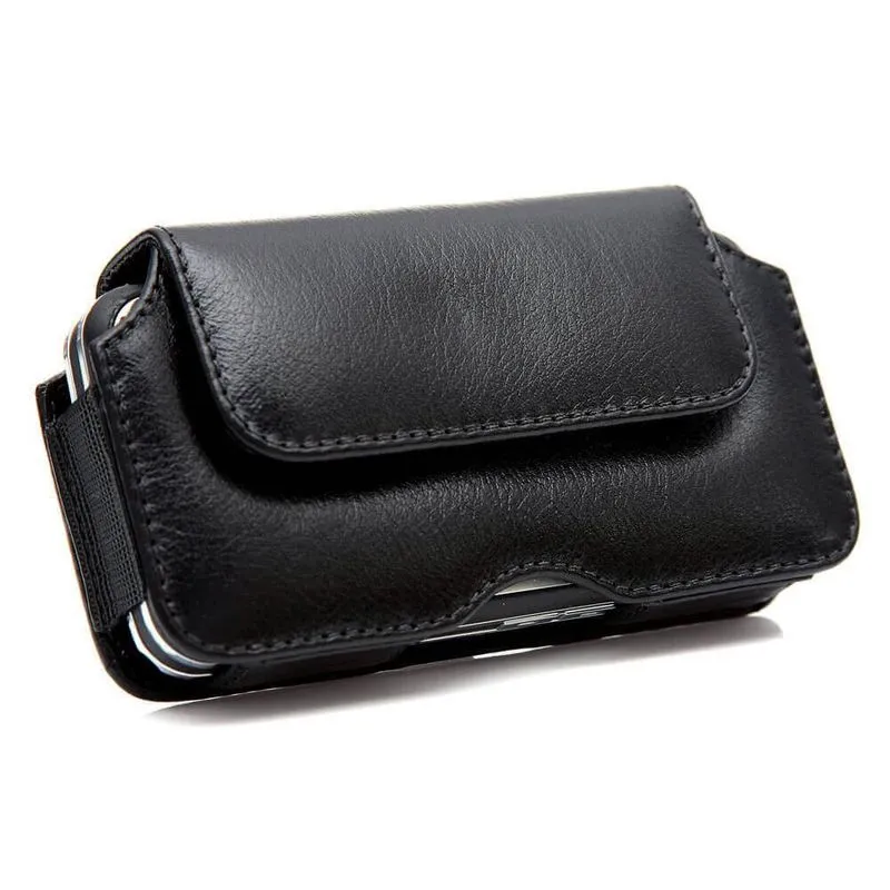 Capa para celular couro clip cinto magnus P 14,5X7X1,5CM