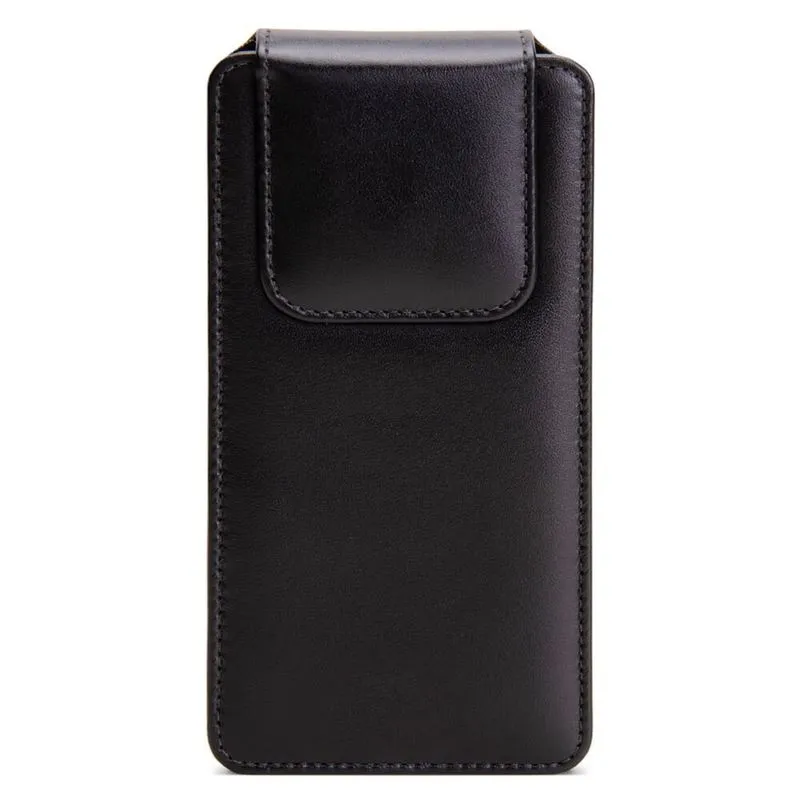 Capa para celular couro clip cinto premium P 14,5X7X1,5CM