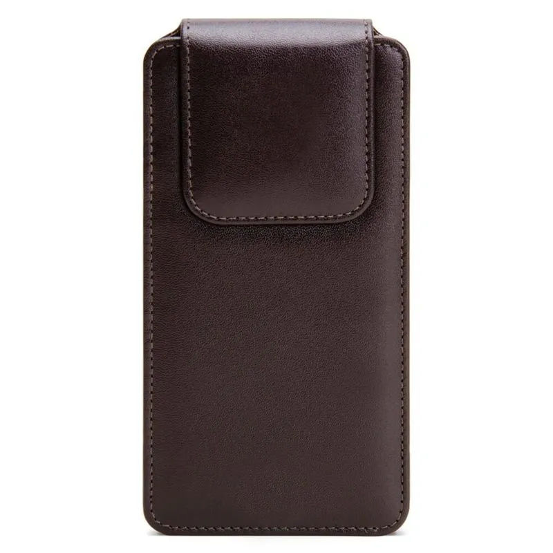 Capa para celular couro clip cinto premium G 15,5X8X1,5CM