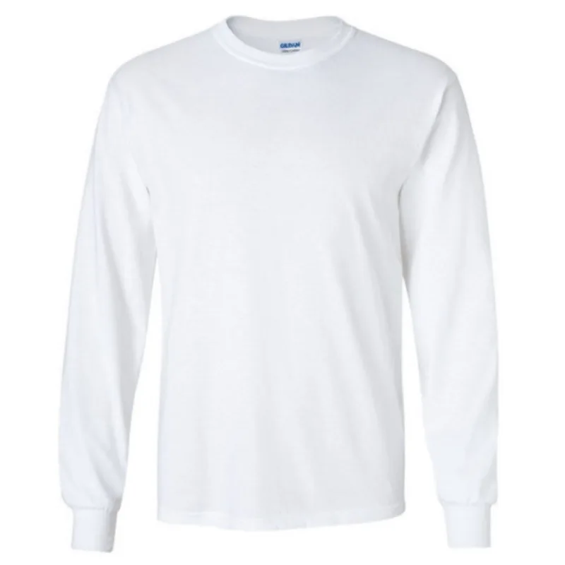 Camiseta Manga Longa Básica Lisa 100% Algodão