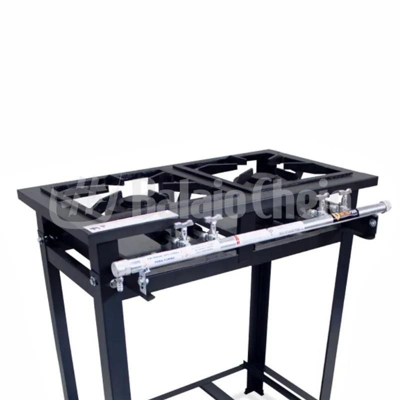 Fogão Industrial 2 Bocas Duplo Baixa Pressão P7 Lux