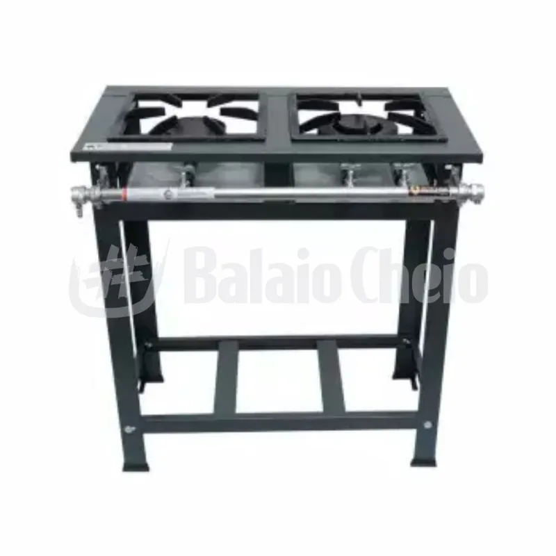 Fogão Industrial 2 Bocas Simples e Duplo Baixa Pressão P7 Lux
