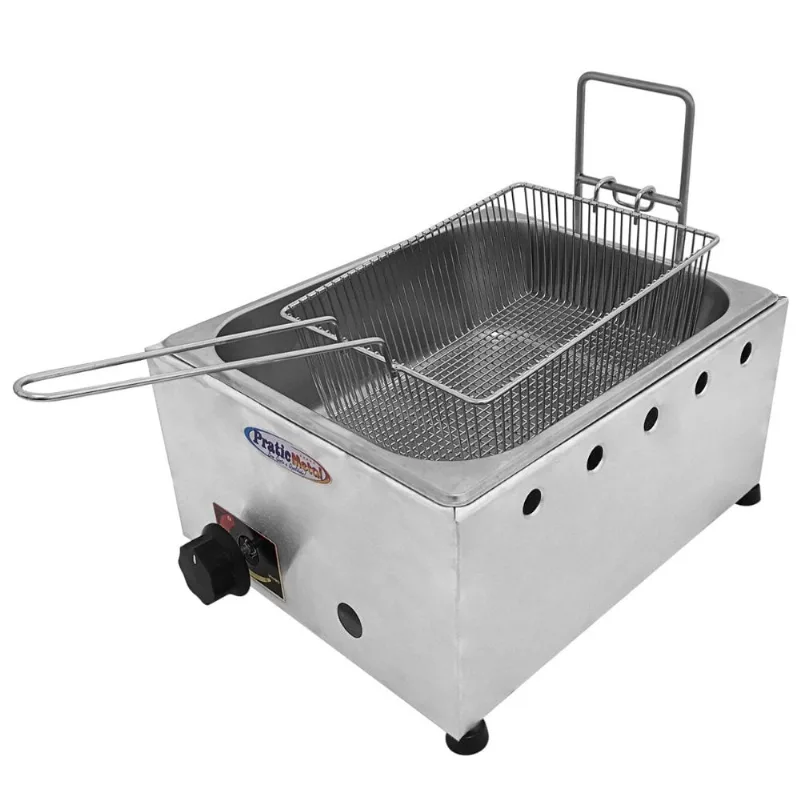 Fritadeira Á Gás Profissional 1 Cuba Premium 5 Litros