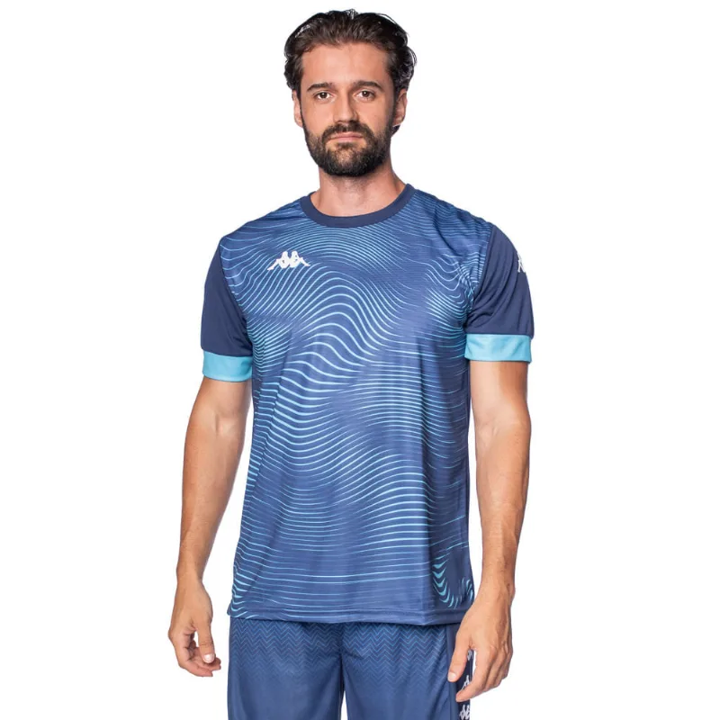 Camiseta Masculina Kappa Universe Estampada Marinho/Azul - G