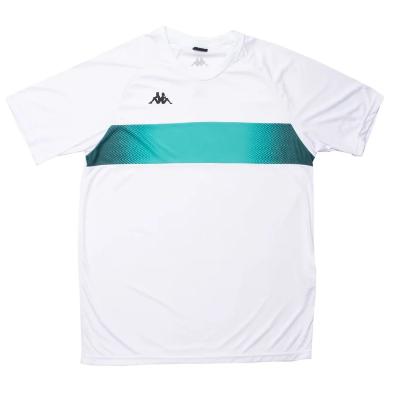 Camiseta Masculina Kappa Plus Size Future Branco Verde - G