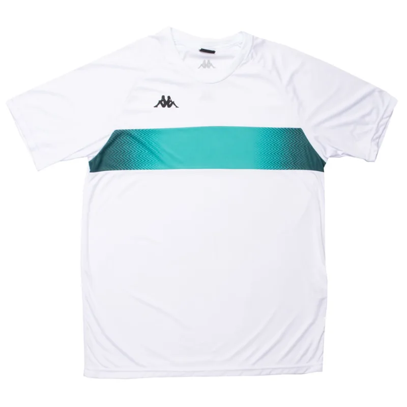 Camiseta Masculina Kappa Plus Size Future Branco Verde - GG