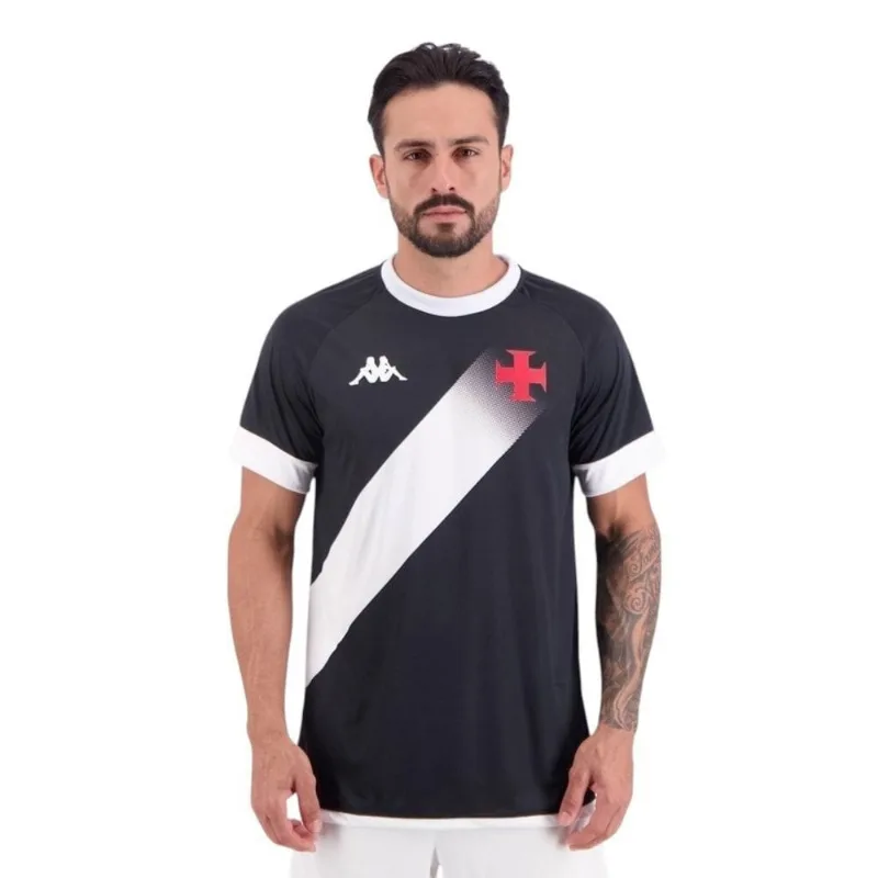 Camisa Kappa Vasco Supporter Graphik Masculina P / Preto