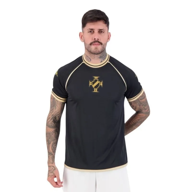 Camisa Kappa Vasco Supporter Shore Masculina GG / Preto