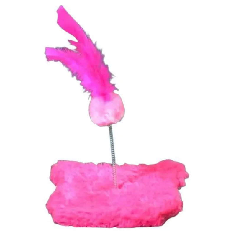 Brinquedo Para Gatos Com Mola Rosa Pink